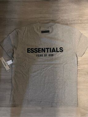 ESSENTIALS Fear of God Men's Dark Oatmeal T-Shirt size XXS
